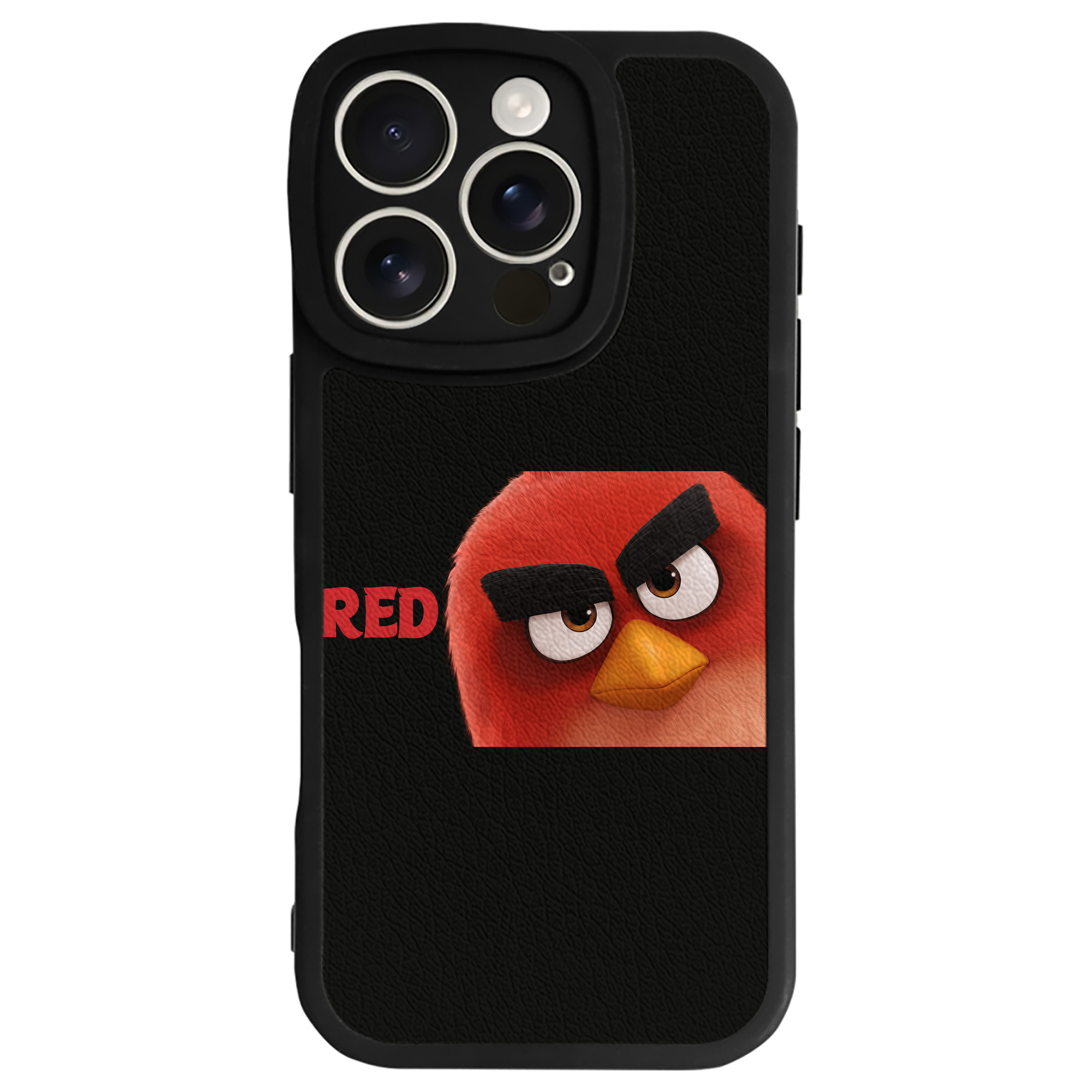 （画像用） Angry Birds アングリーバード 【iPhone 16シリーズ対応】シリコンスマホケース（レザー調） 材質：シリコン